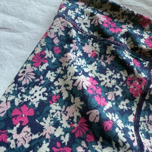 Eddie Bauer Kids Navy Tee & Floral Leggings Set S (7/8) Cotton Blend - Picture 10 of 10